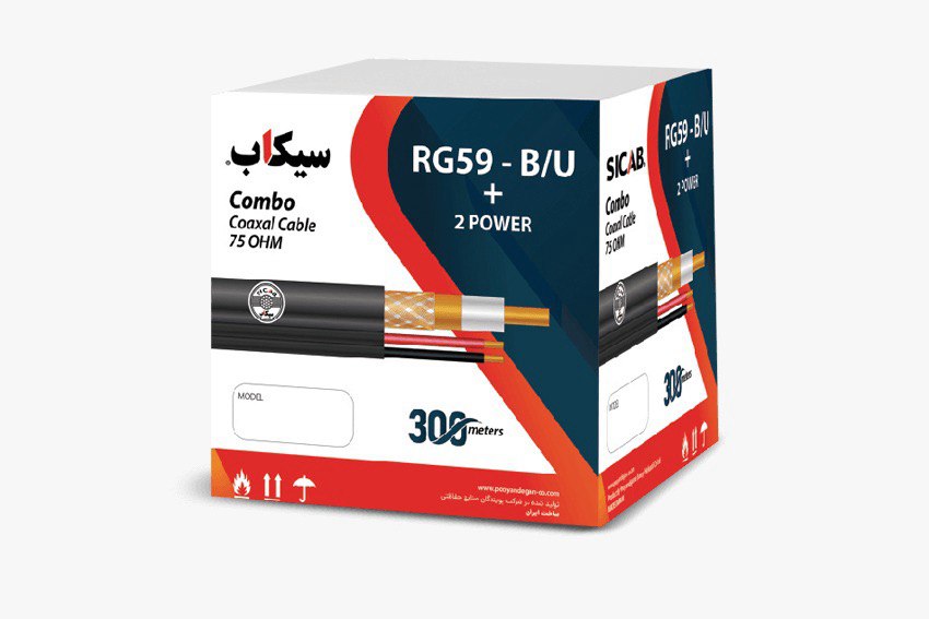 کـابل دوربین CCTV Camera Cable - کابل دوربین RG59/A8A128